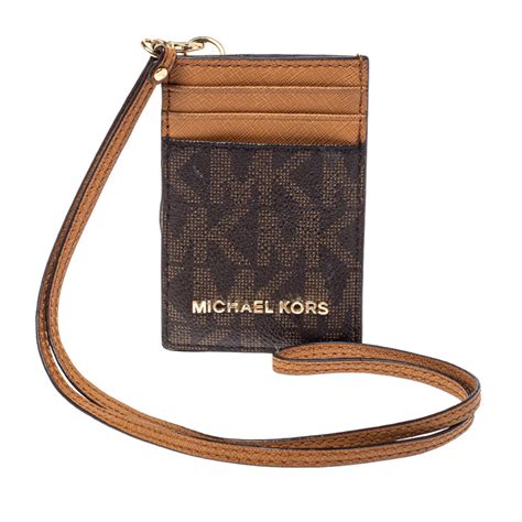 cheap michael kors id holder lanyard|mk id card holder.